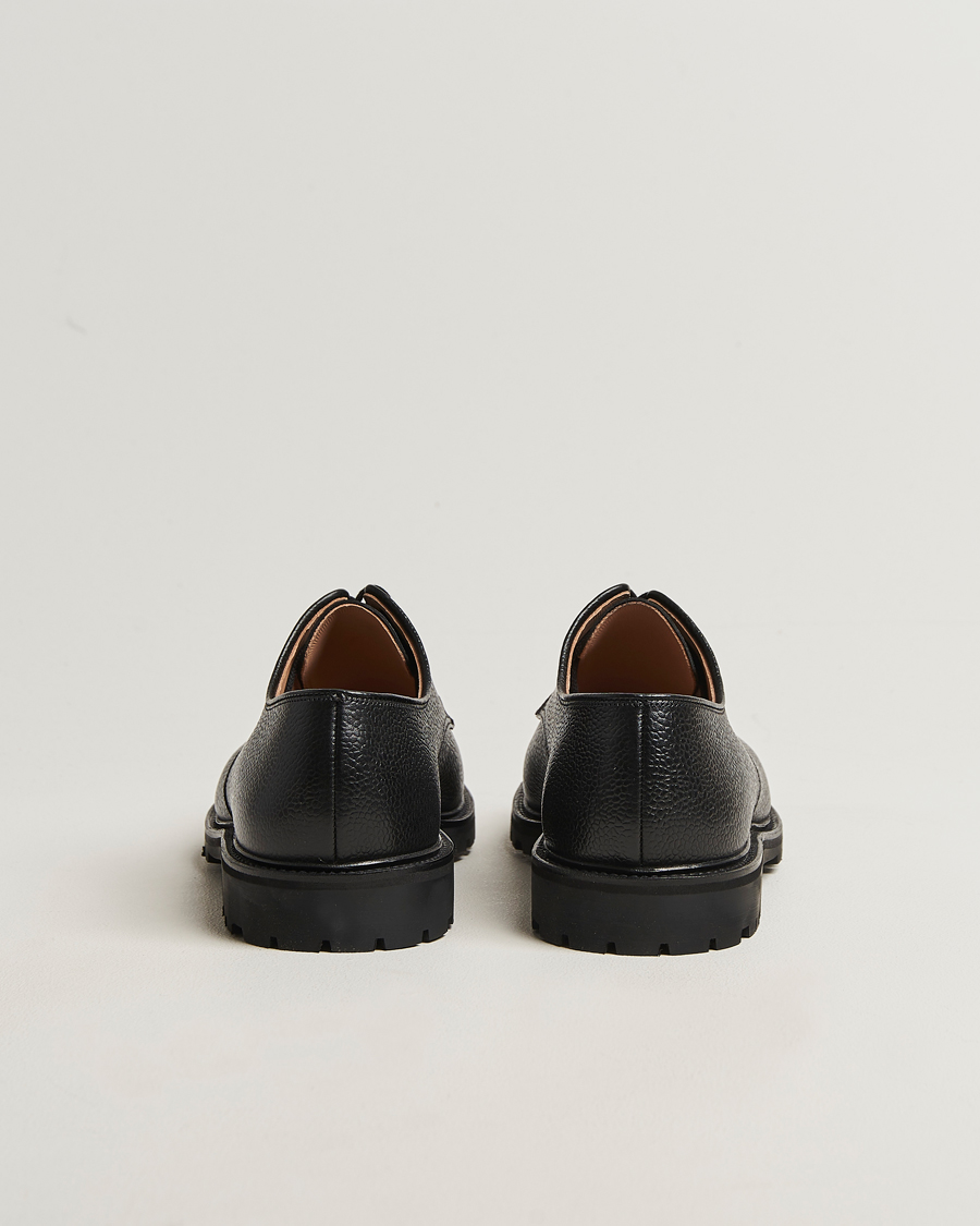 Uomini | Scarpe derby | Crockett & Jones | Sandhurst Derby Vibram Black Scotch Grain