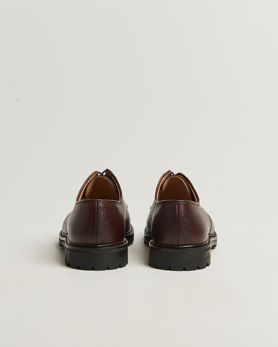 Uomini | Scarpe derby | Crockett & Jones | Sandhurst Derby Vibram Brown Scotch Grain
