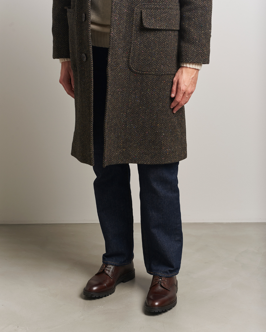 Uomini | Scarpe derby | Crockett & Jones | Sandhurst Derby Vibram Brown Scotch Grain