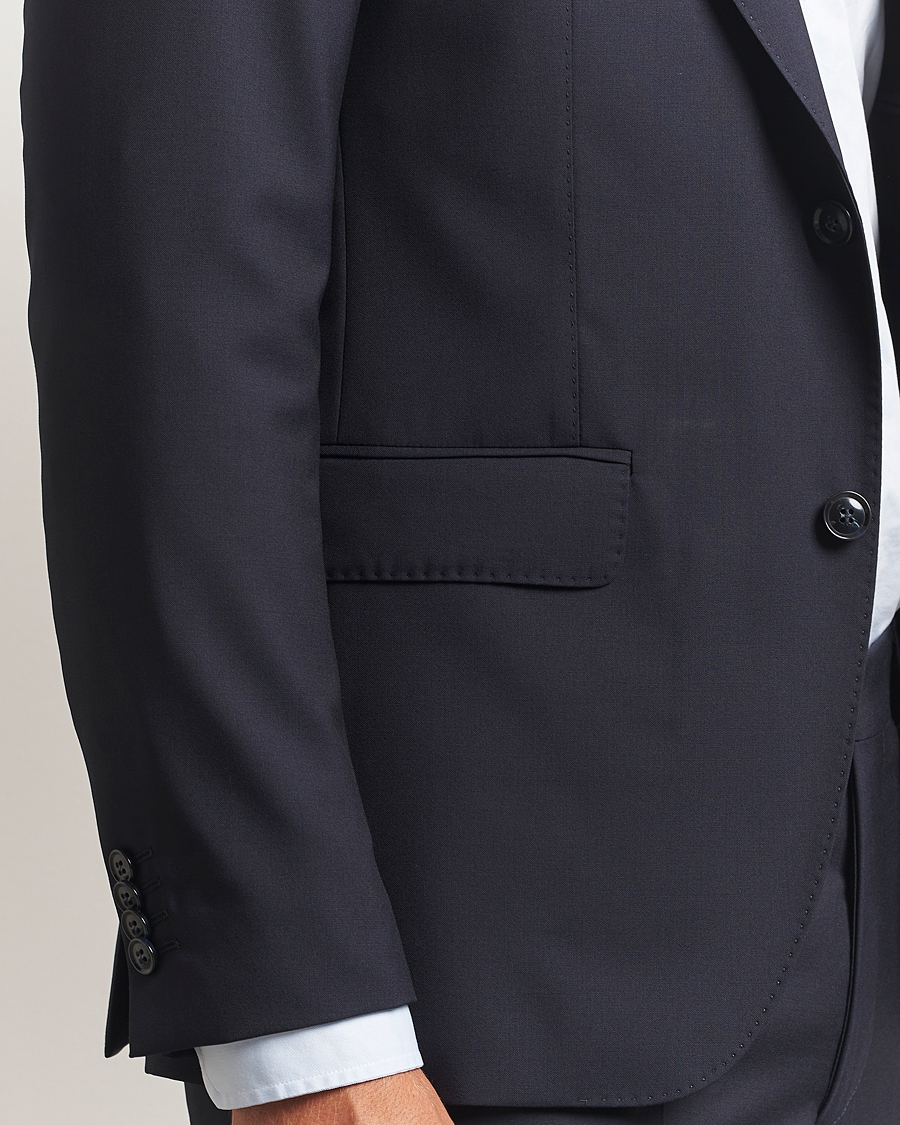 Uomini | Blazers | Oscar Jacobson | Ego Wool Blazer Navy