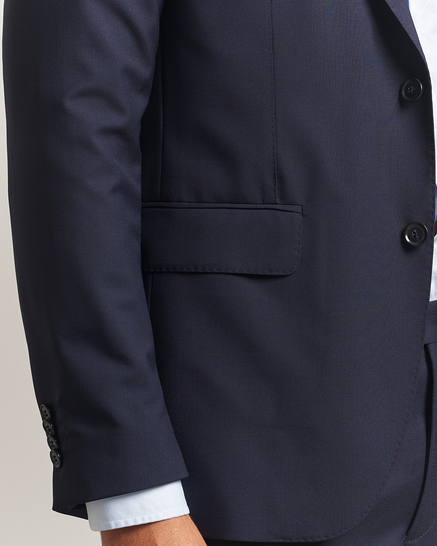 Uomini | Blazers | Oscar Jacobson | Ego Wool Blazer Blue