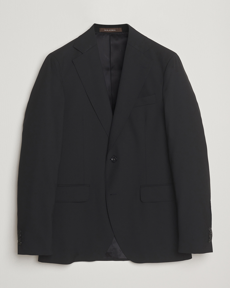 Uomini | Blazers | Oscar Jacobson | Ego Wool Blazer Black