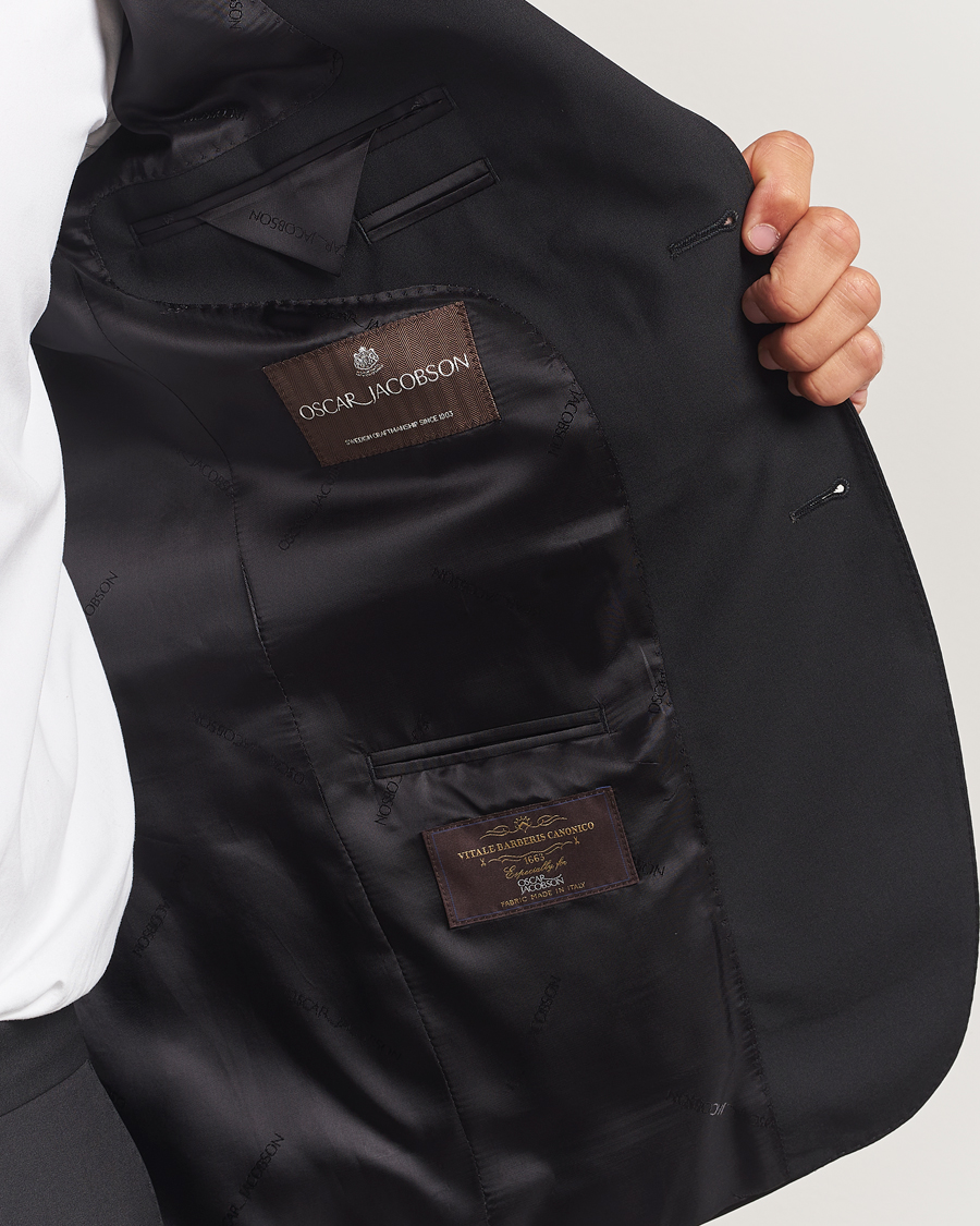 Uomini | Blazers | Oscar Jacobson | Ego Wool Blazer Black