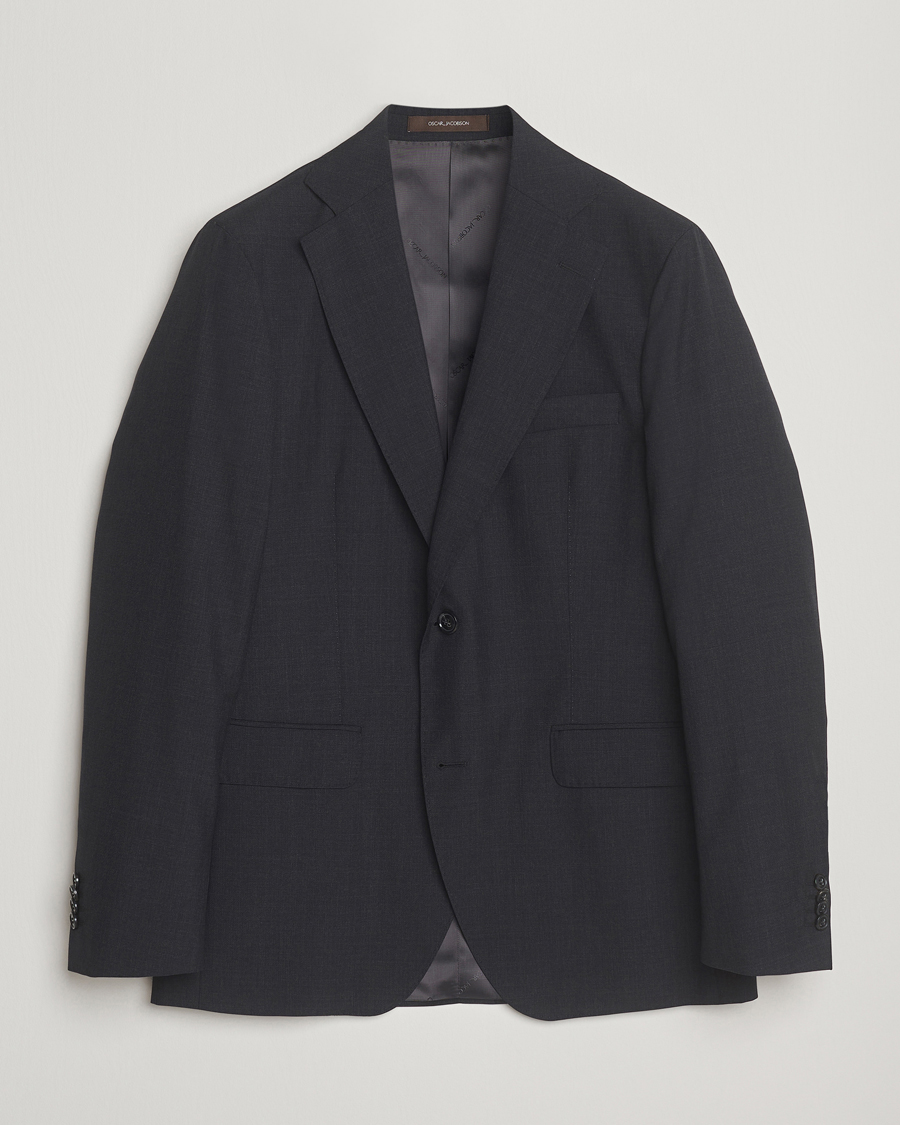 Uomini | Blazers | Oscar Jacobson | Fogerty Wool Blazer Grey