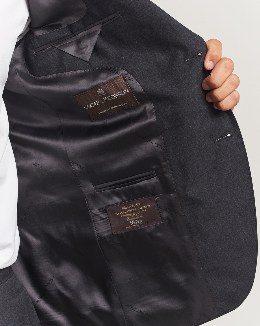 Uomini | Blazers | Oscar Jacobson | Fogerty Wool Blazer Grey