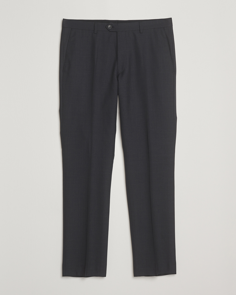 Uomini | Pantaloni | Oscar Jacobson | Dandy Wool Trousers Grey