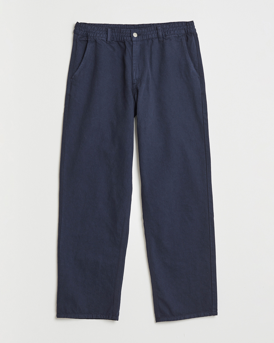 Uomini | Pantaloni | Forét | Clay Twill Pants Navy