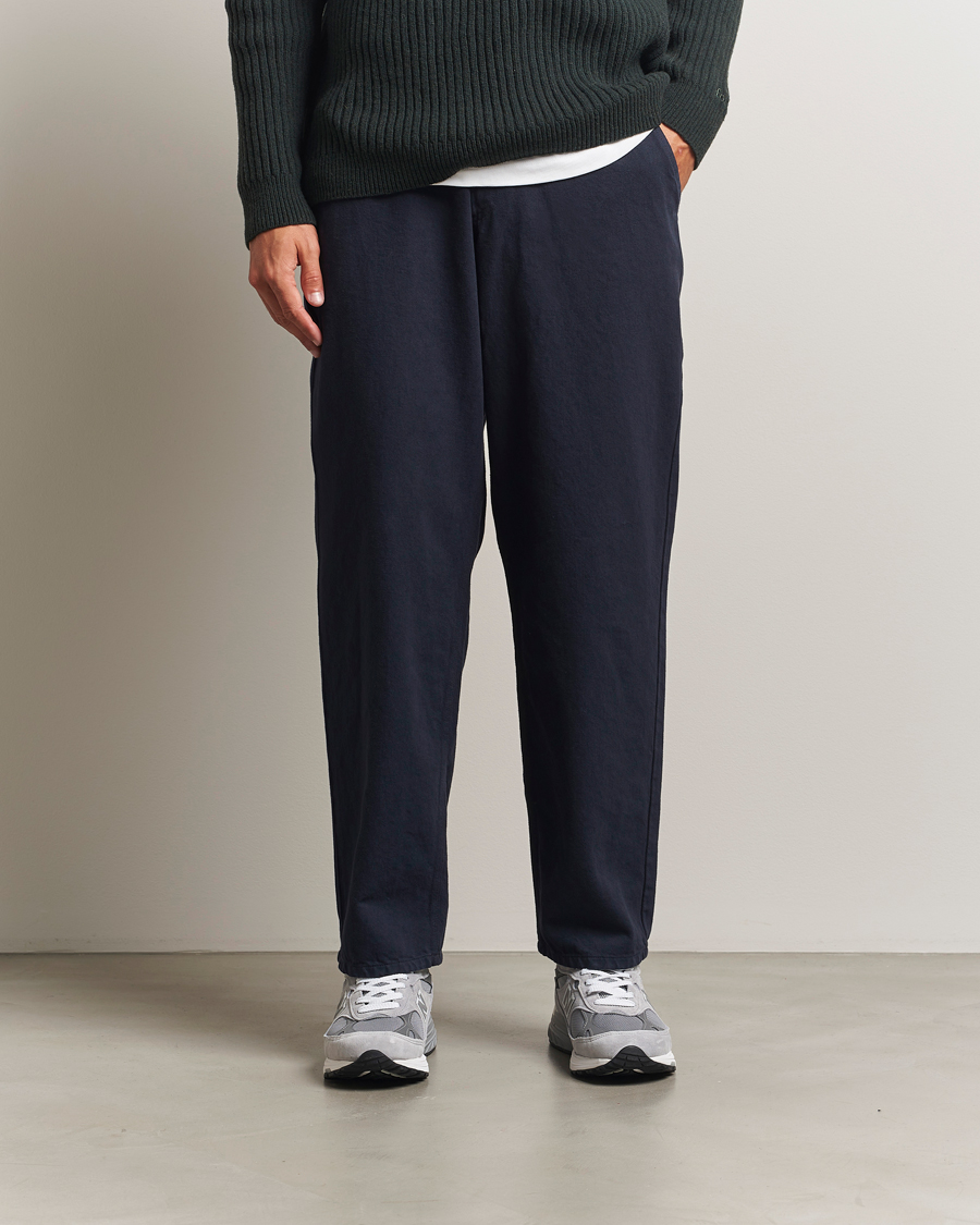 Uomini | Pantaloni | Forét | Clay Twill Pants Navy