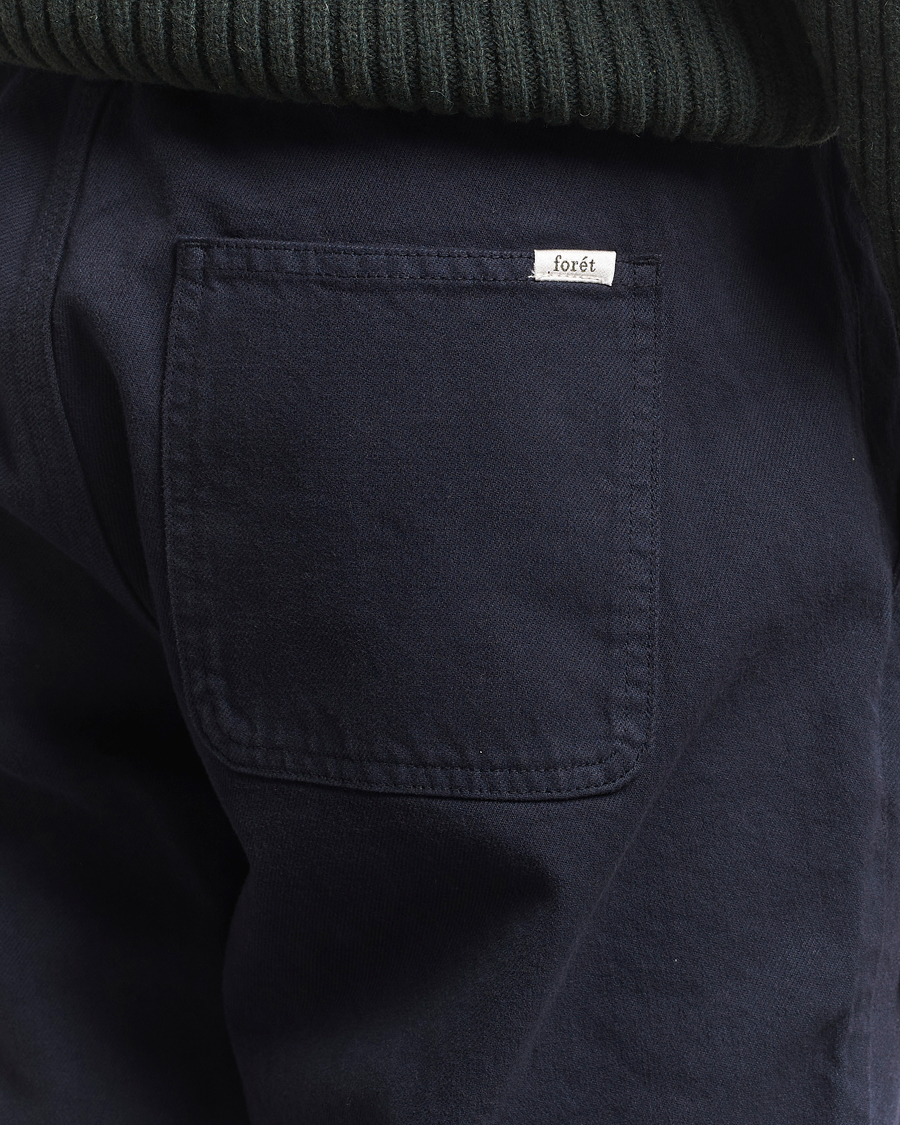 Uomini | Pantaloni | Forét | Clay Twill Pants Navy