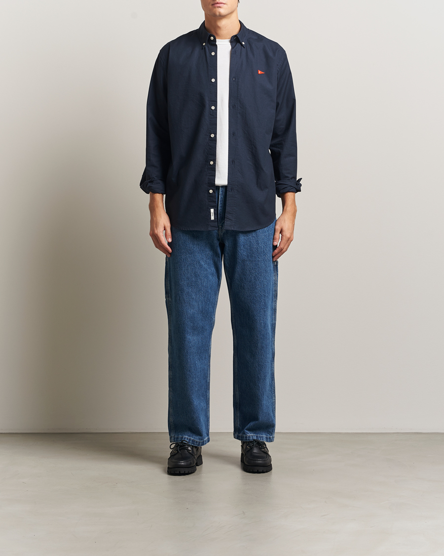 Uomini | Camicie | Forét | Flag Regular Fit Oxford Shirt Navy