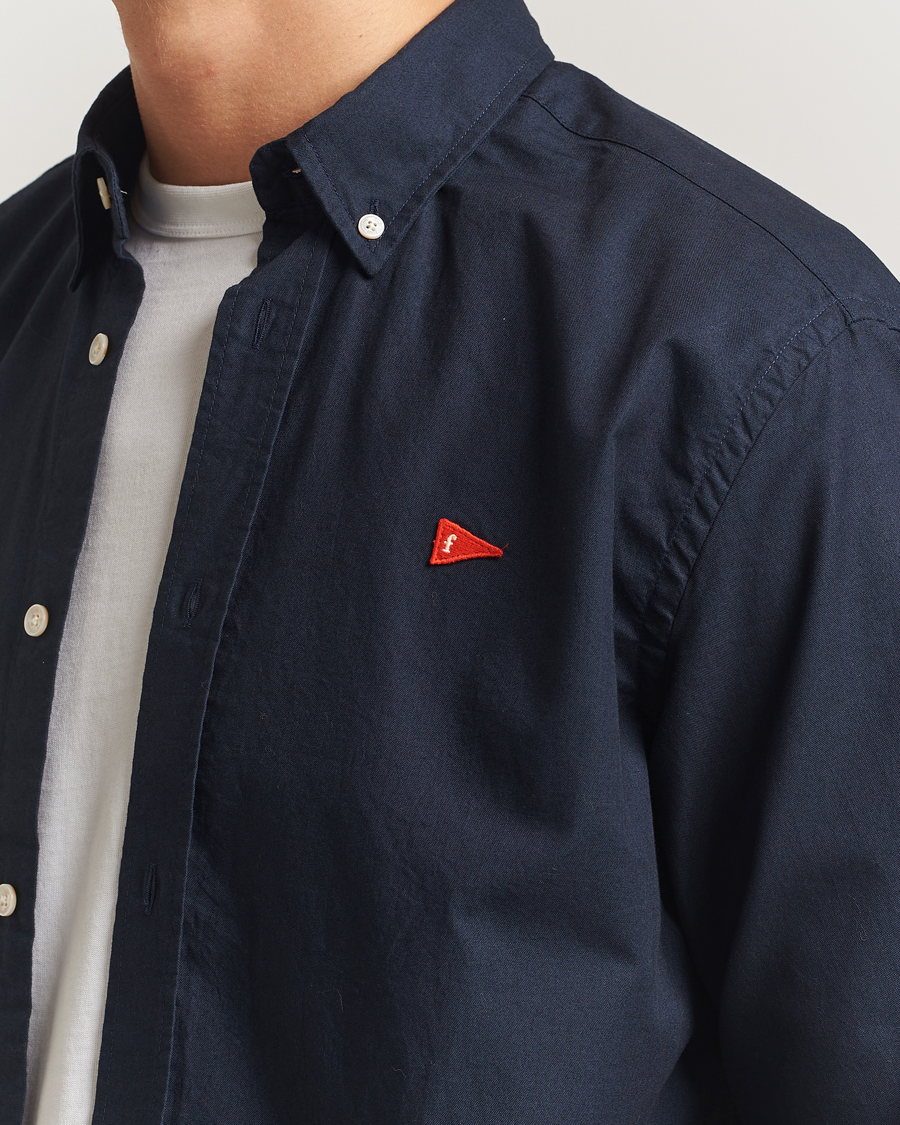 Uomini | Camicie | Forét | Flag Regular Fit Oxford Shirt Navy
