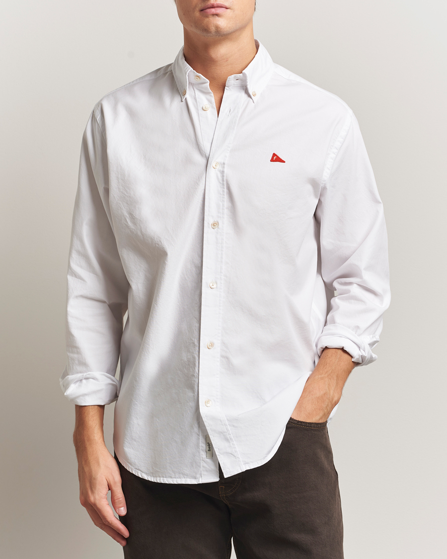 Uomini | Camicie | Forét | Flag Regular Fit Oxford Shirt White