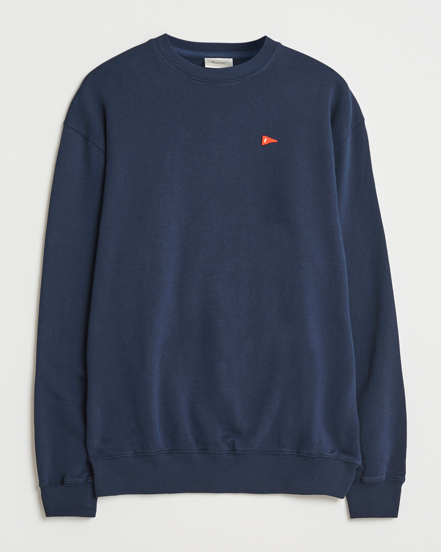 Uomini | Maglieria | Forét | Flag Sweatshirt Navy