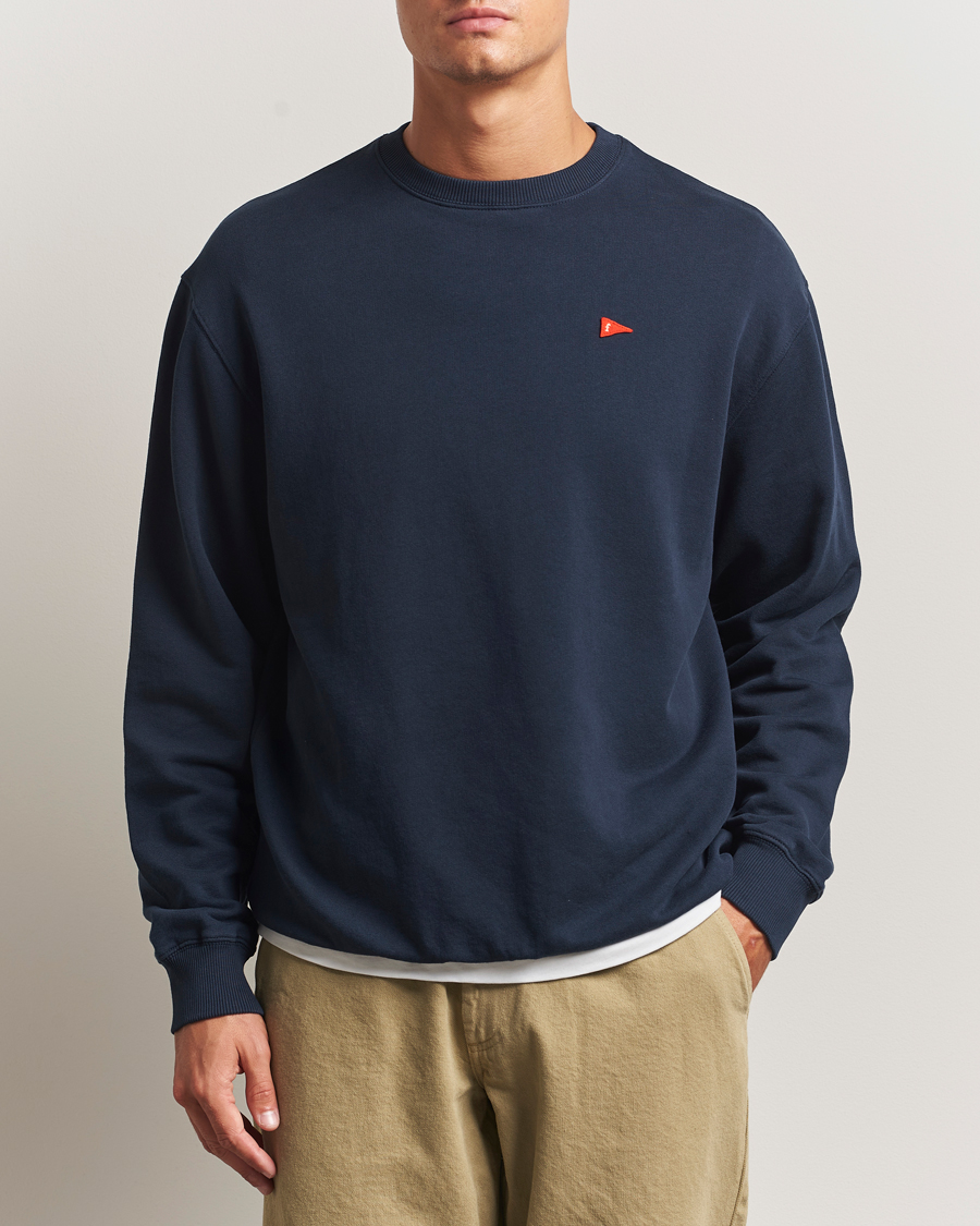 Uomini | Maglieria | Forét | Flag Sweatshirt Navy