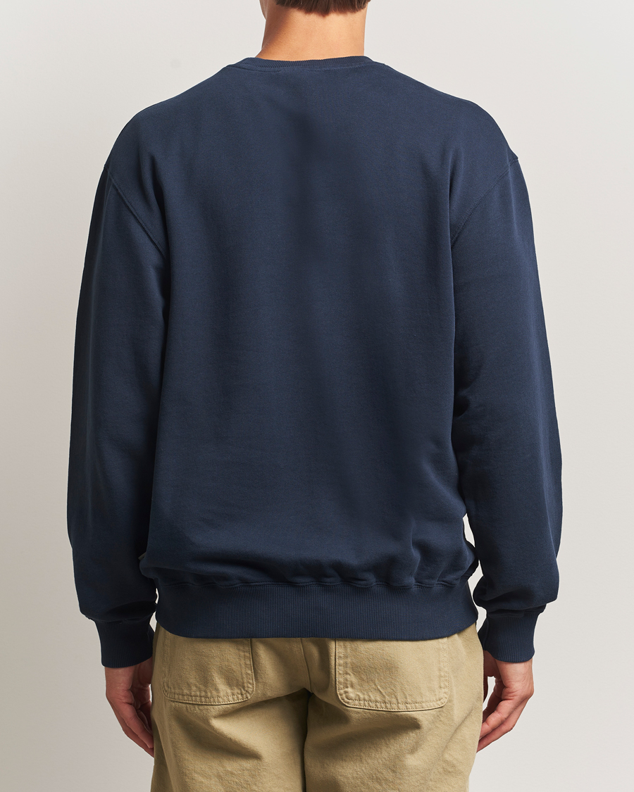 Uomini | Maglieria | Forét | Flag Sweatshirt Navy
