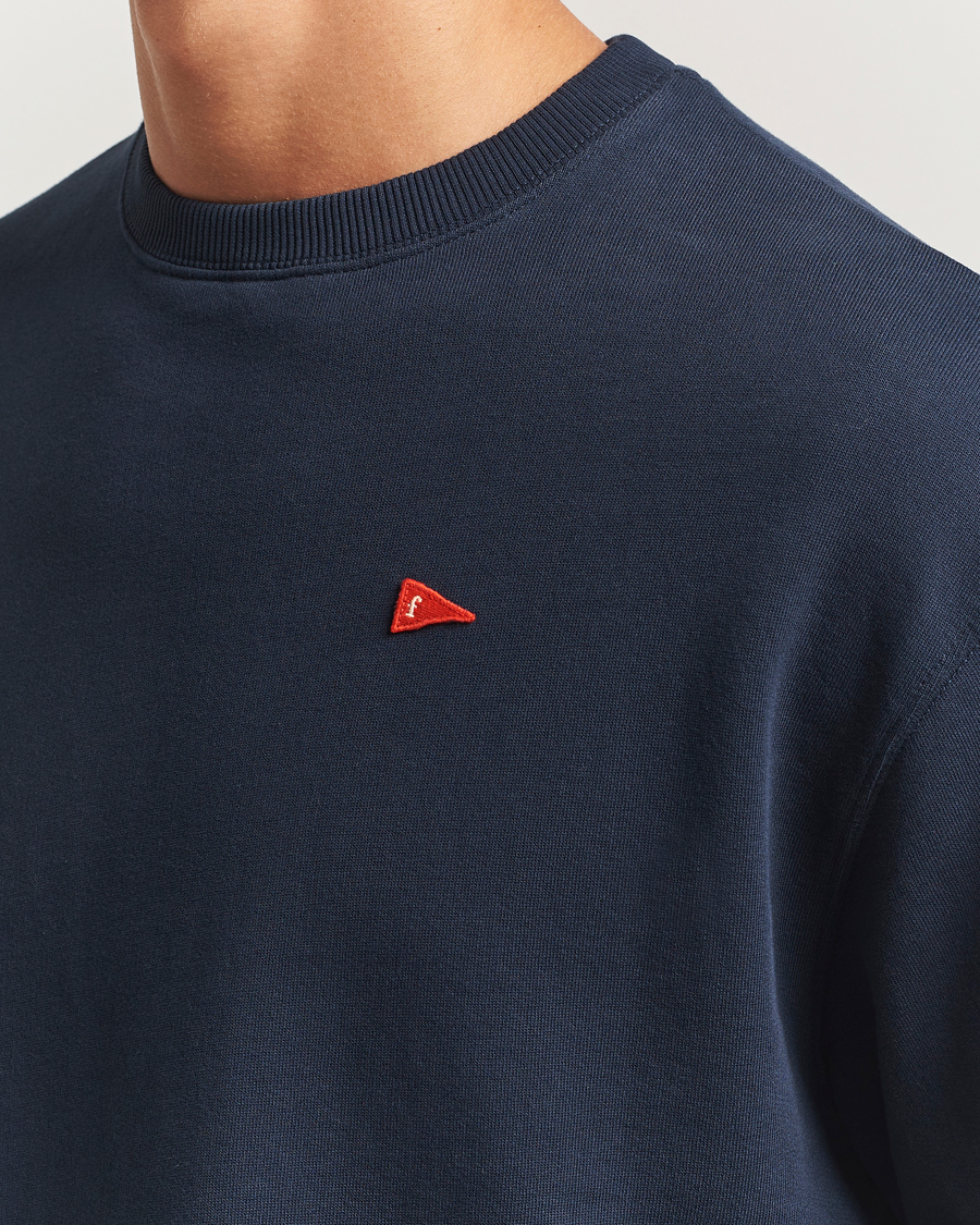 Uomini | Maglieria | Forét | Flag Sweatshirt Navy