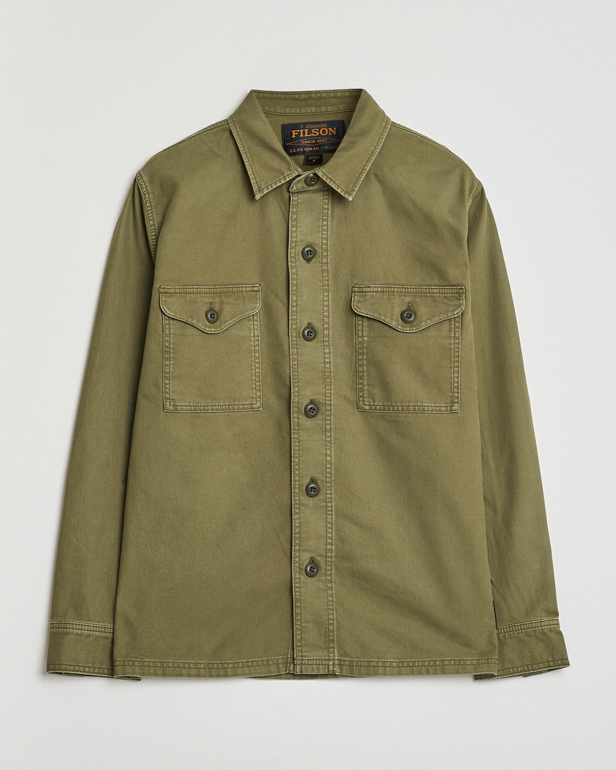 Uomini | Camicie | Filson | Clarkston Brushed Jac Shirt Surplus Green