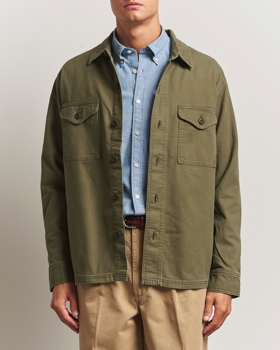 Uomini | Camicie | Filson | Clarkston Brushed Jac Shirt Surplus Green