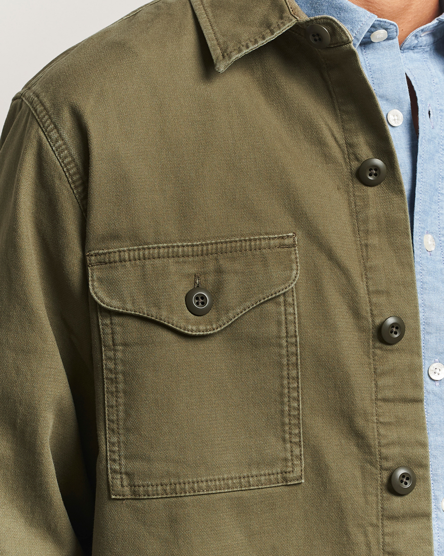 Uomini | Camicie | Filson | Clarkston Brushed Jac Shirt Surplus Green