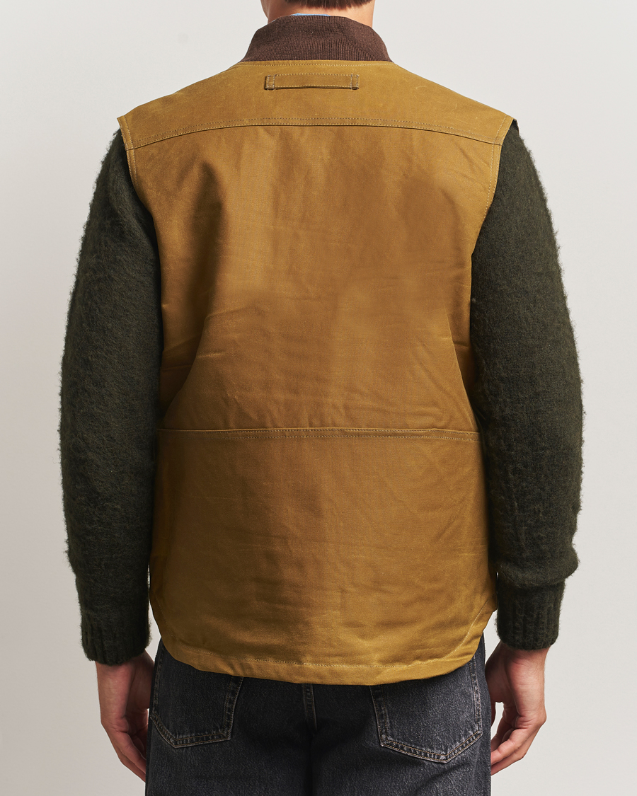 Uomini | Giacche | Filson | Tin Cloth Insulated Work Vest Dark Tan