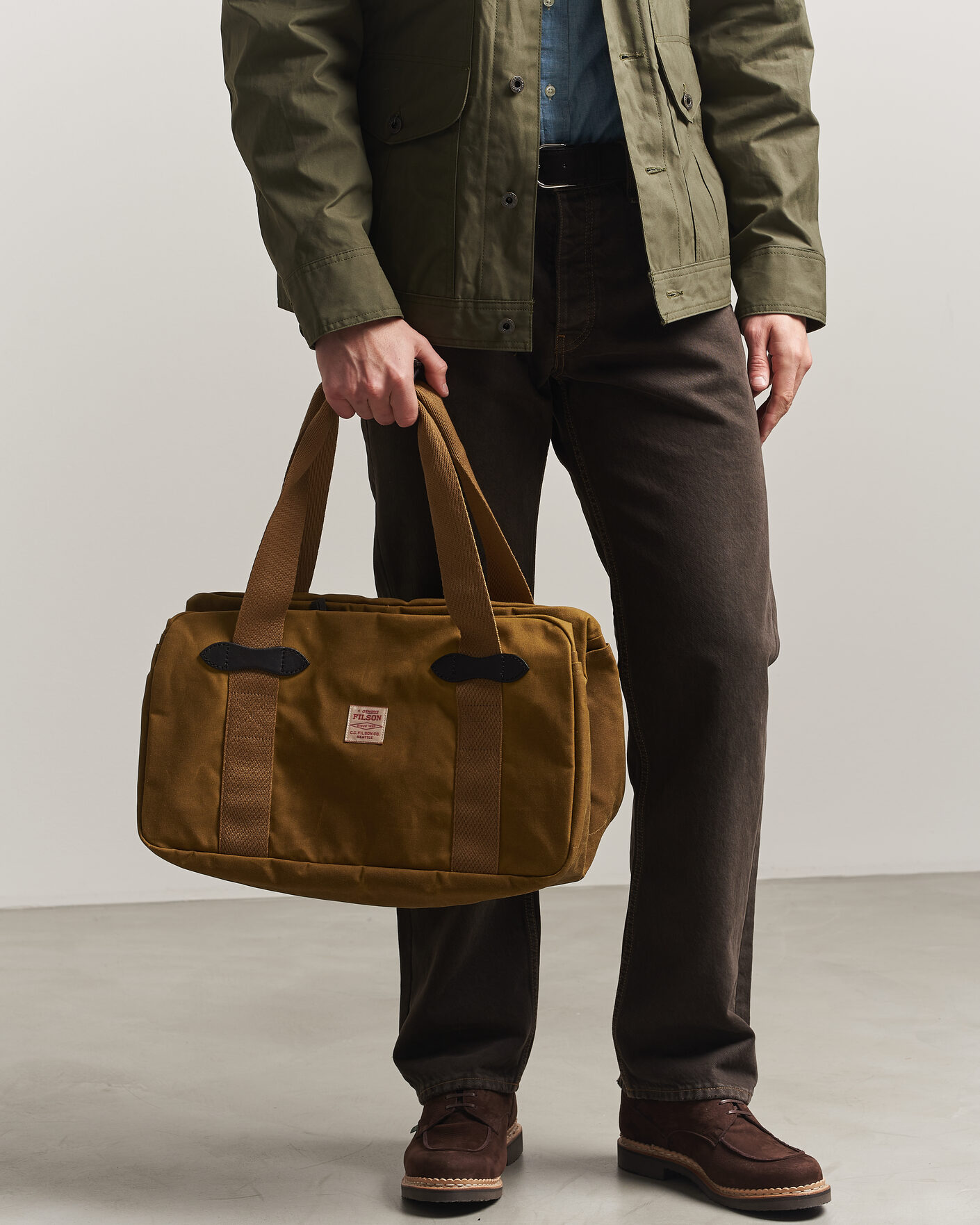 Uomini | Borse | Filson | Tin Cloth Small Duffle Tan