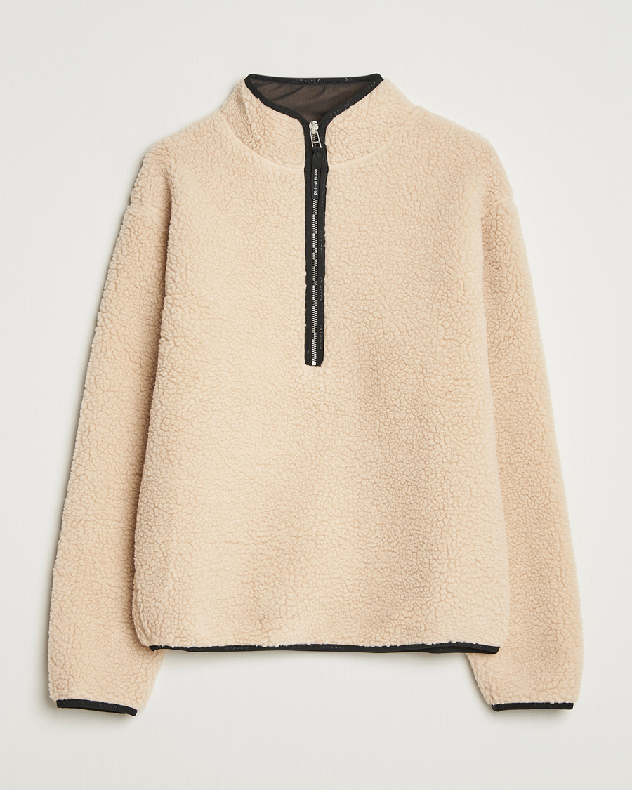 Uomini | Maglieria | District Vision | Heavyweight Half Zip Pile Fleece Quartz