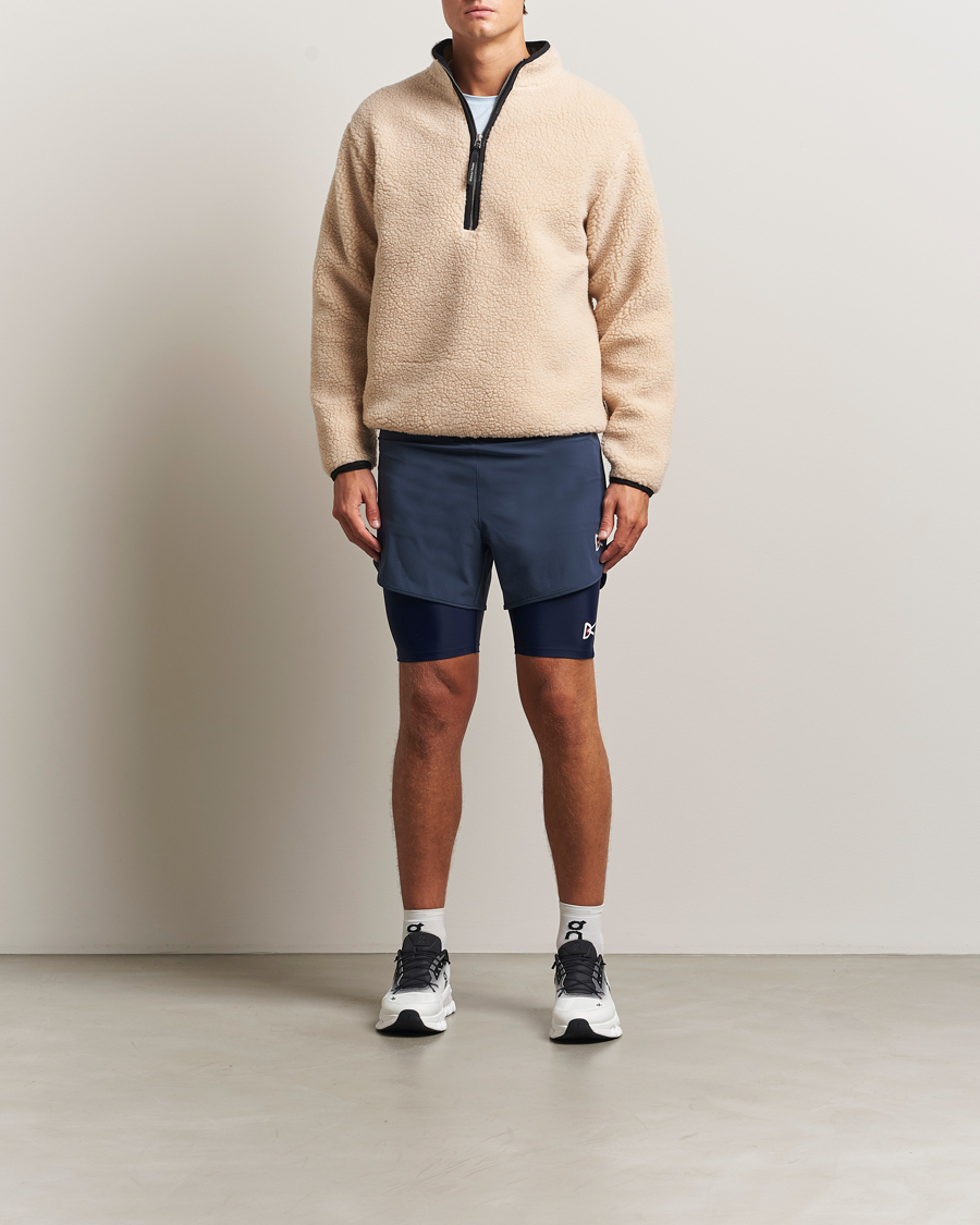 Uomini | Maglieria | District Vision | Heavyweight Half Zip Pile Fleece Quartz