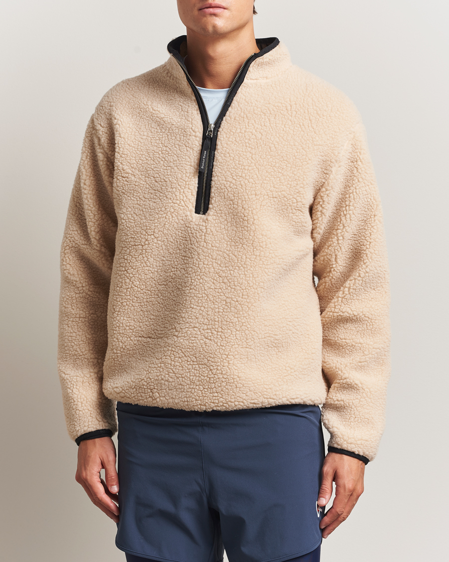 Uomini | Maglieria | District Vision | Heavyweight Half Zip Pile Fleece Quartz