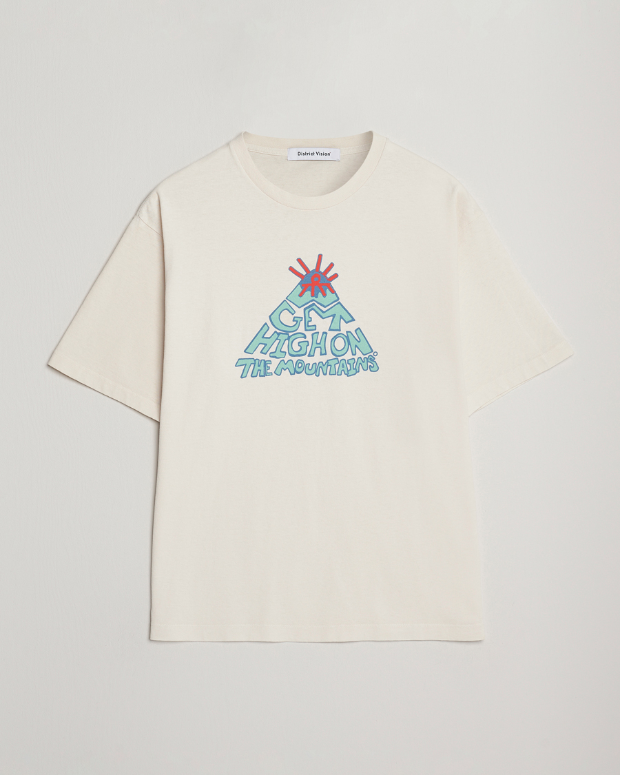 Uomini | T-shirt | District Vision | California Cotton T-Shirt Vintage White