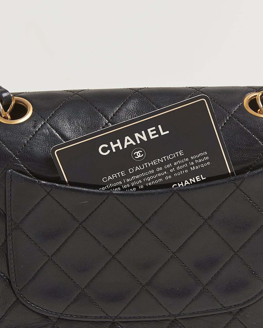 Uomini | Chanel Pre-Owned Classic Mini Flap Bag Black | Chanel Pre-Owned | Classic Mini Flap Bag Black
