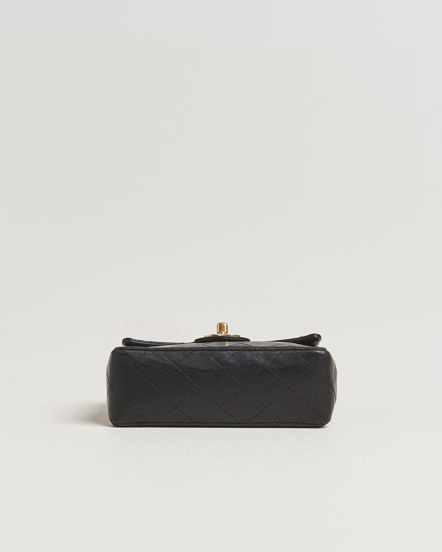 Uomini | Chanel Pre-Owned Classic Mini Flap Bag Black | Chanel Pre-Owned | Classic Mini Flap Bag Black