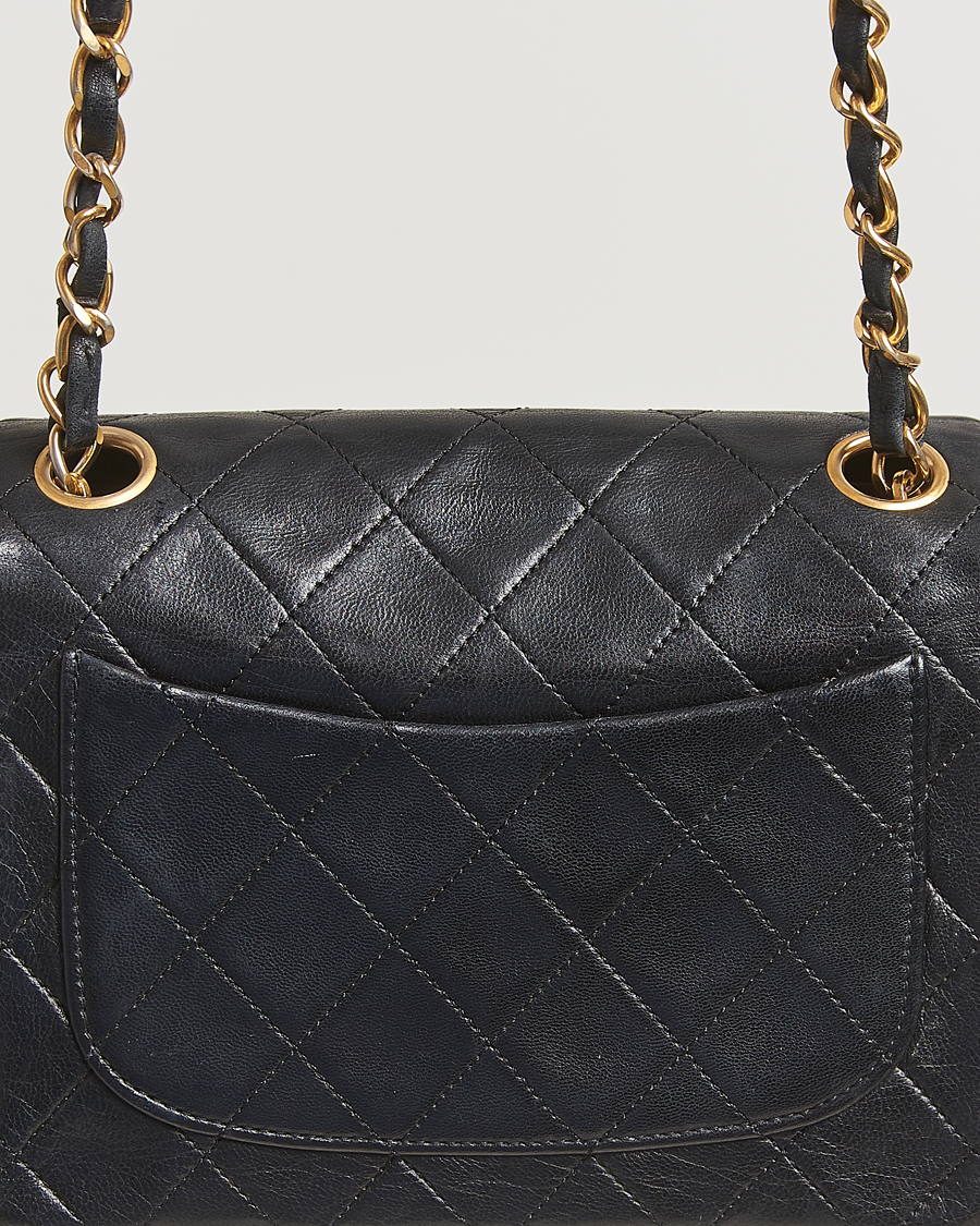 Uomini | Chanel Pre-Owned Classic Mini Flap Bag Black | Chanel Pre-Owned | Classic Mini Flap Bag Black