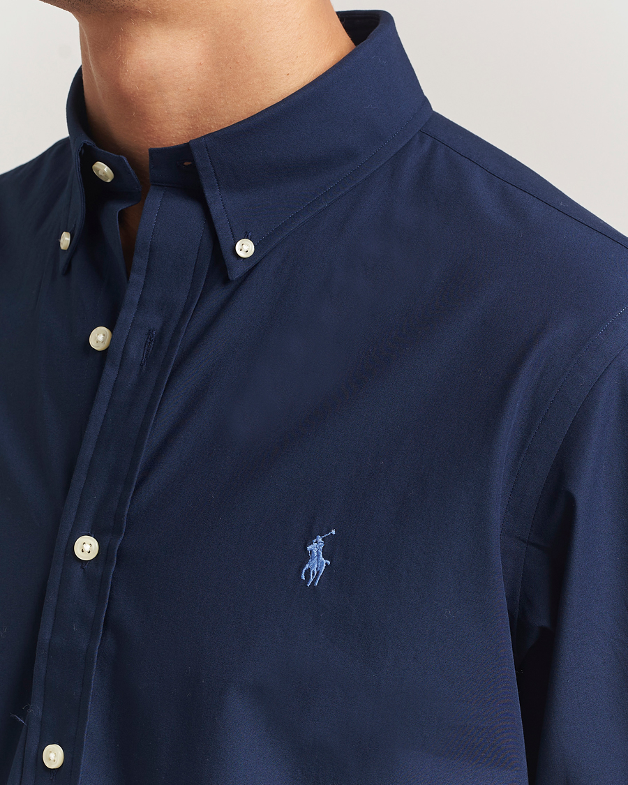 Uomini | Camicie | Polo Ralph Lauren | Custom Fit Stretch Poplin Shirt Newport Navy
