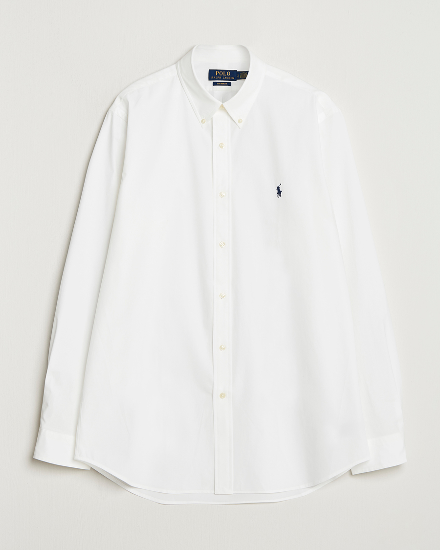 Uomini | Camicie | Polo Ralph Lauren | Custom Fit Stretch Poplin Shirt White