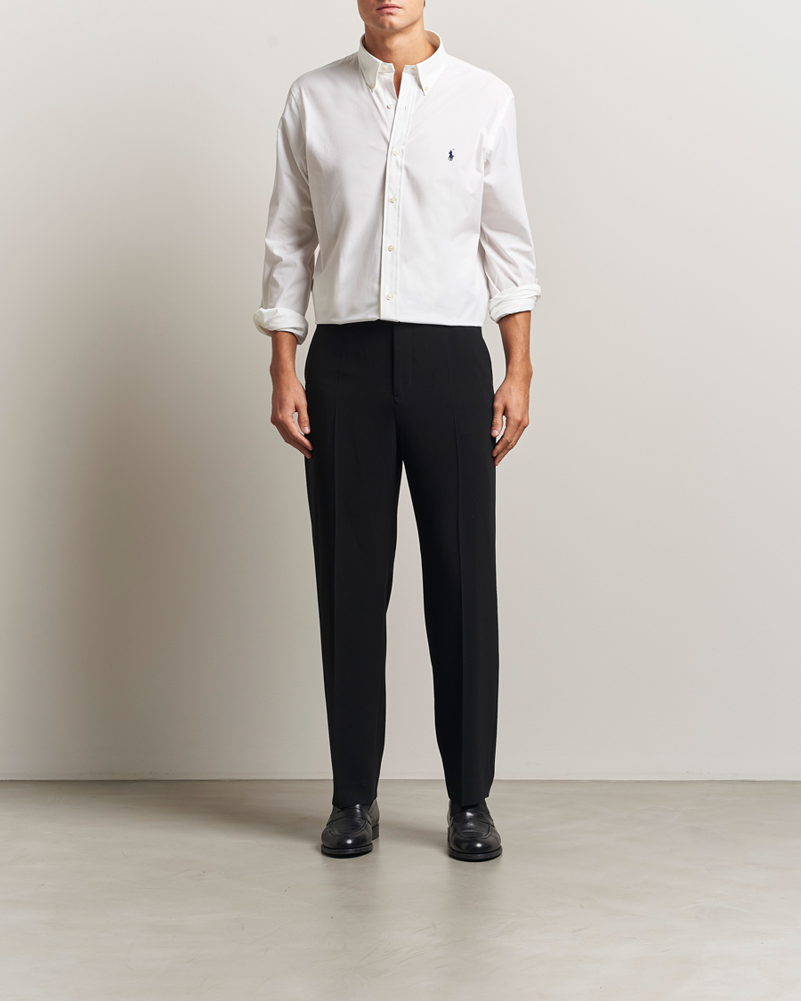 Uomini | Camicie | Polo Ralph Lauren | Custom Fit Stretch Poplin Shirt White
