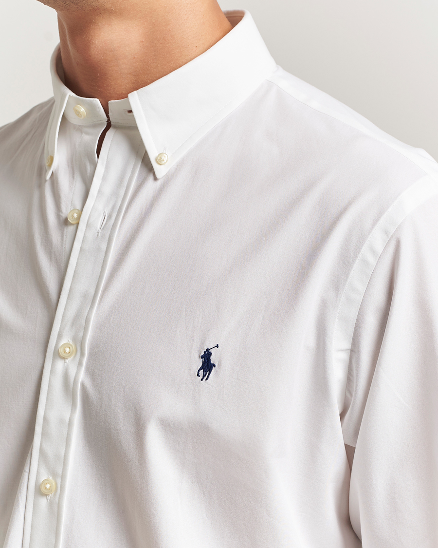 Uomini | Camicie | Polo Ralph Lauren | Custom Fit Stretch Poplin Shirt White