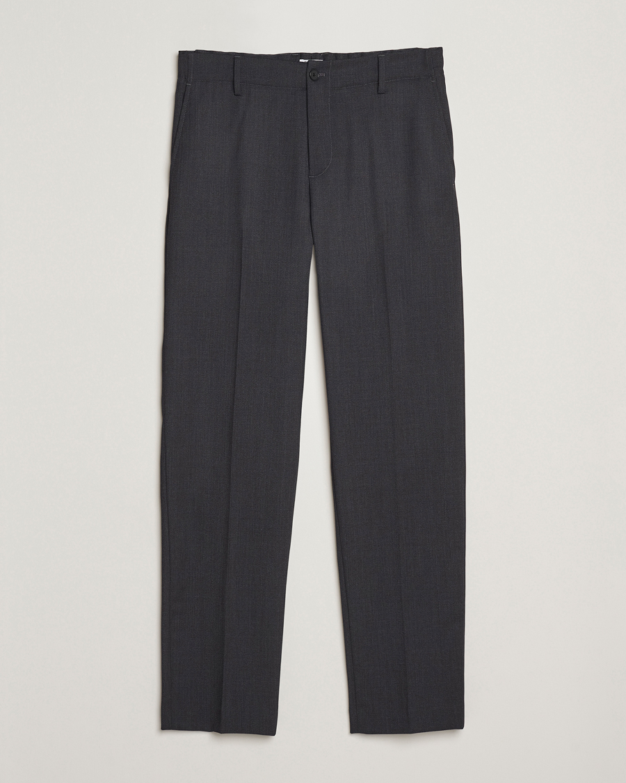 Uomini | Pantaloni | Filippa K | Troy Tailored Drawstring Trousers Mid Grey
