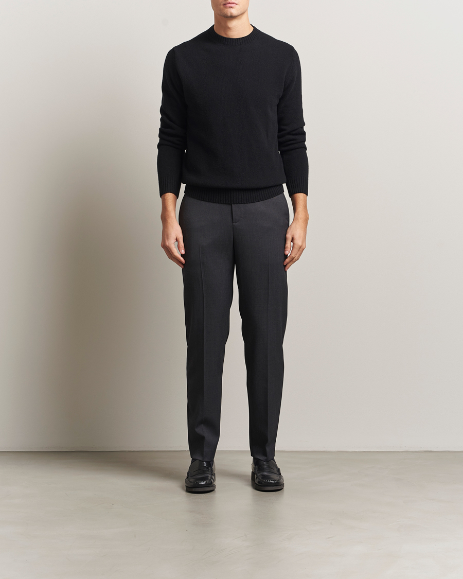 Uomini | Pantaloni | Filippa K | Troy Tailored Drawstring Trousers Mid Grey