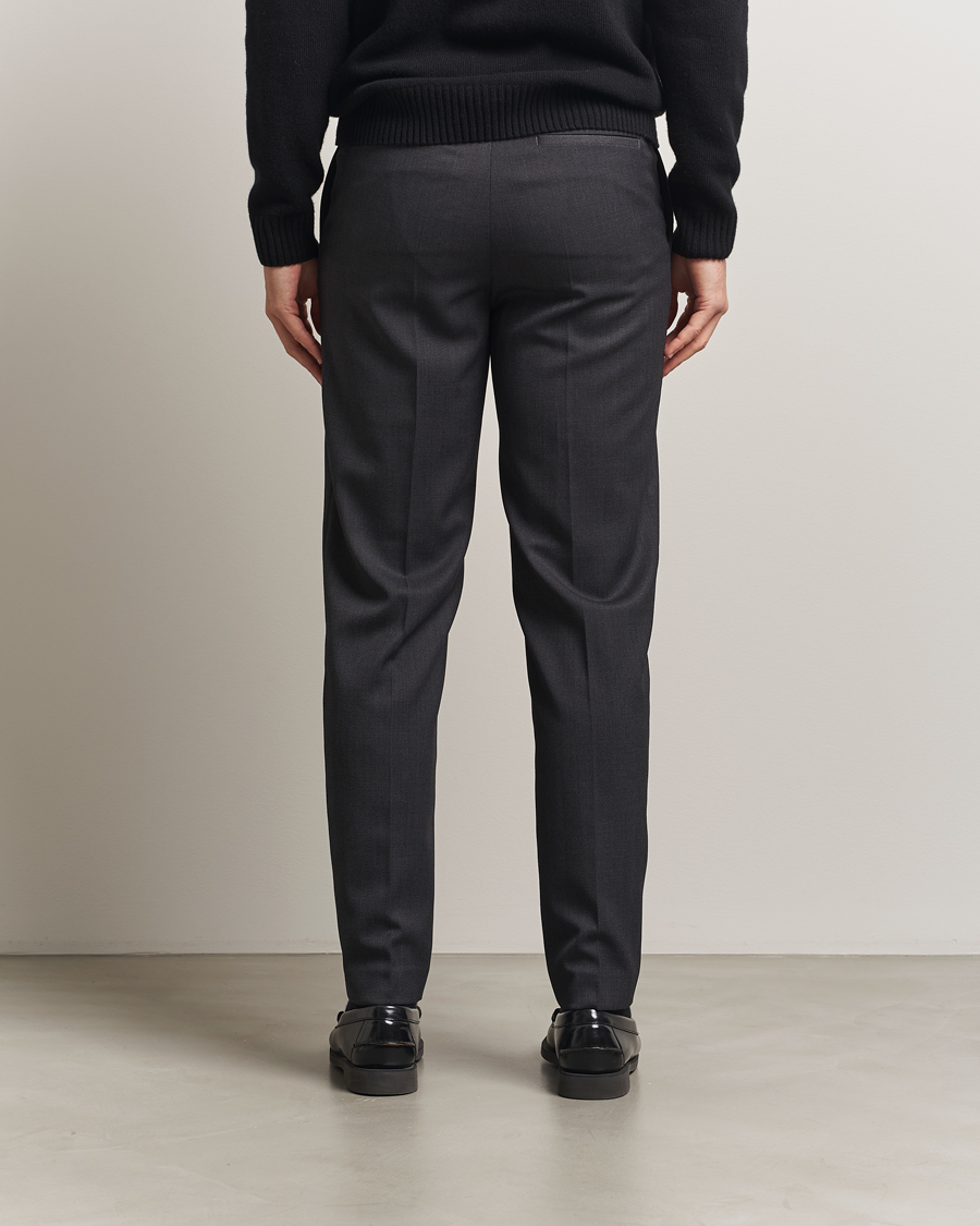 Uomini | Pantaloni | Filippa K | Troy Tailored Drawstring Trousers Mid Grey