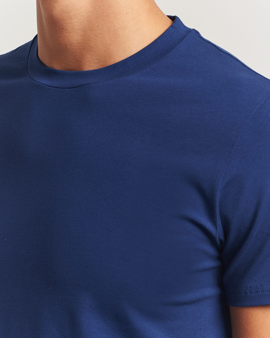 Uomini | T-shirt | Filippa K | Soft Lycra T-Shirt Royal Navy