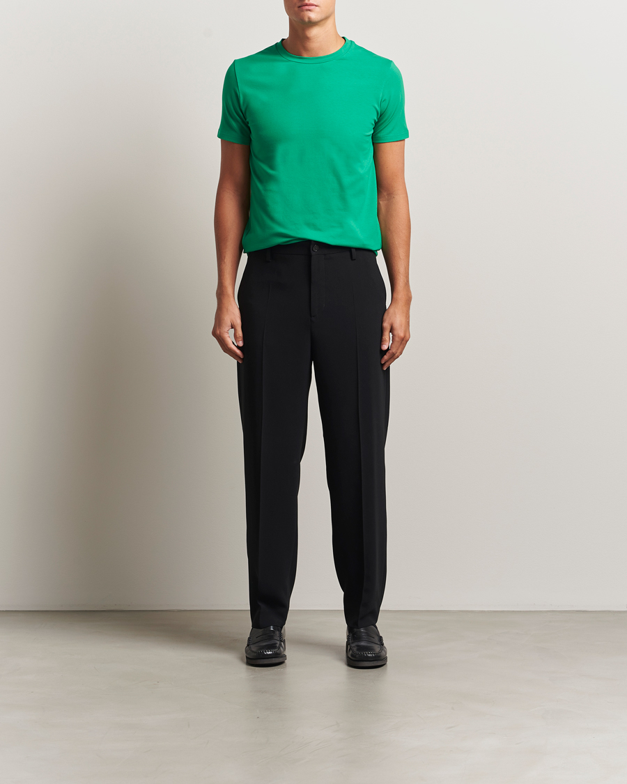 Uomini | T-shirt | Filippa K | Soft Lycra T-Shirt Apple Green