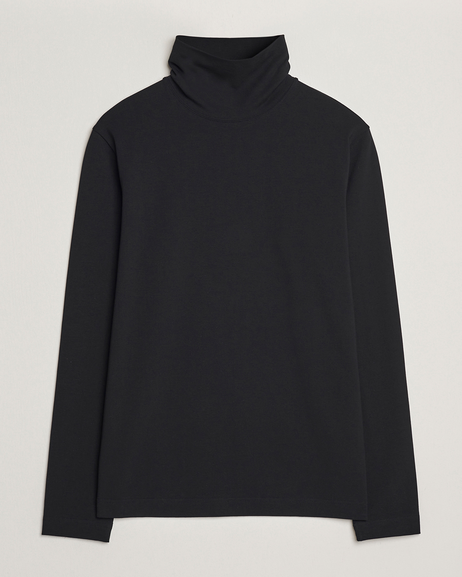 Uomini | Maglieria | Filippa K | Organic Cotton Stretch Turtleneck Black