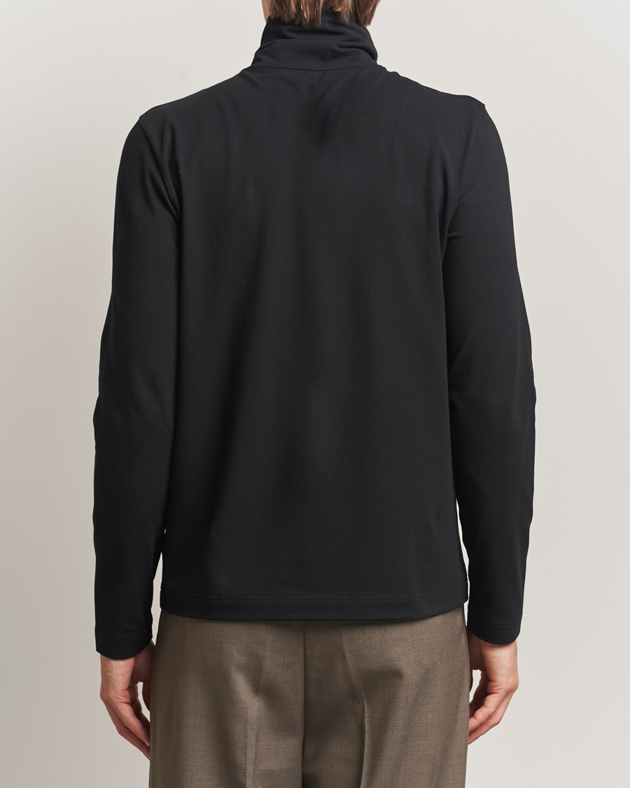Uomini | Maglieria | Filippa K | Organic Cotton Stretch Turtleneck Black