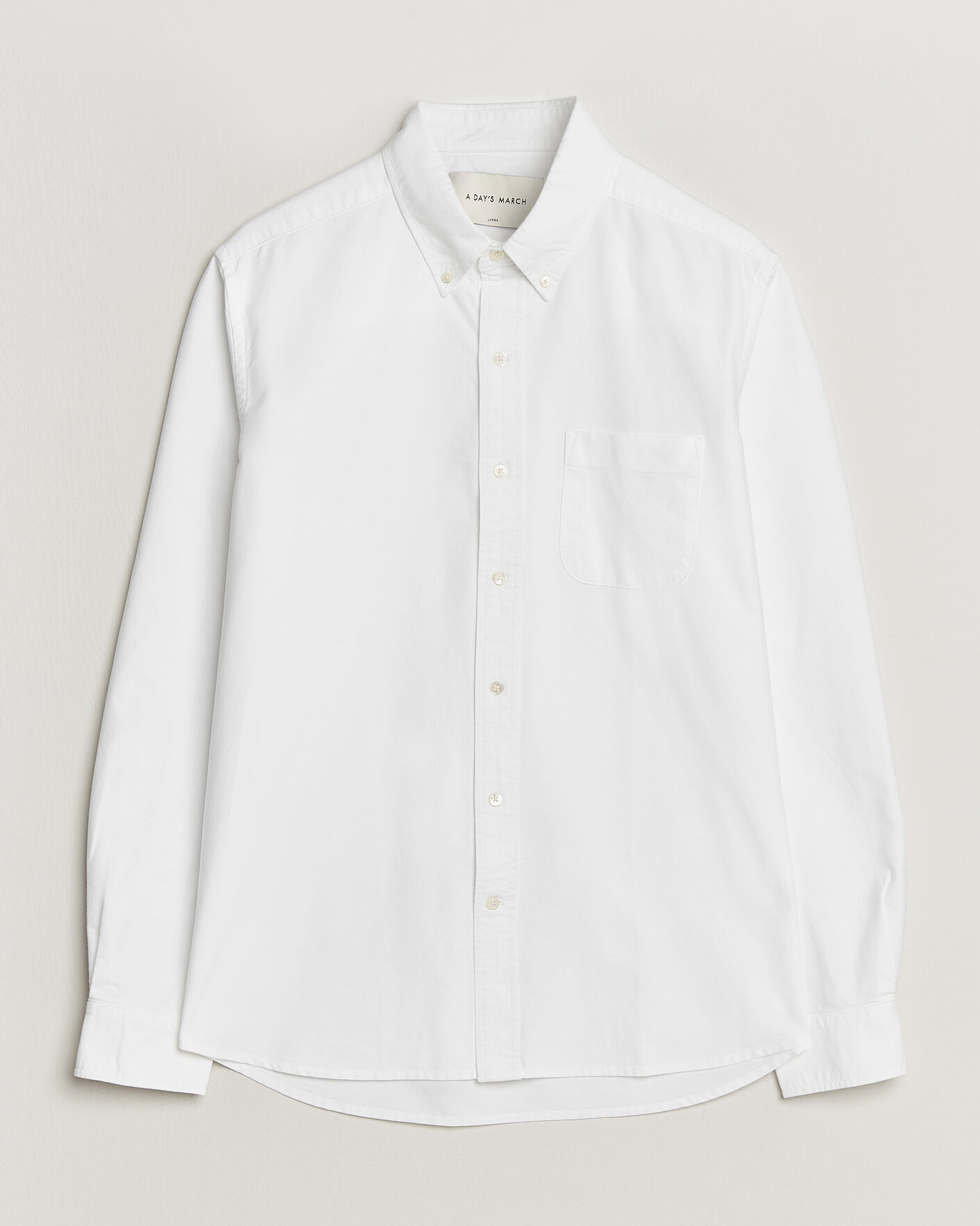 Uomini | Camicie | A Day's March | Classic Oxford Shirt White
