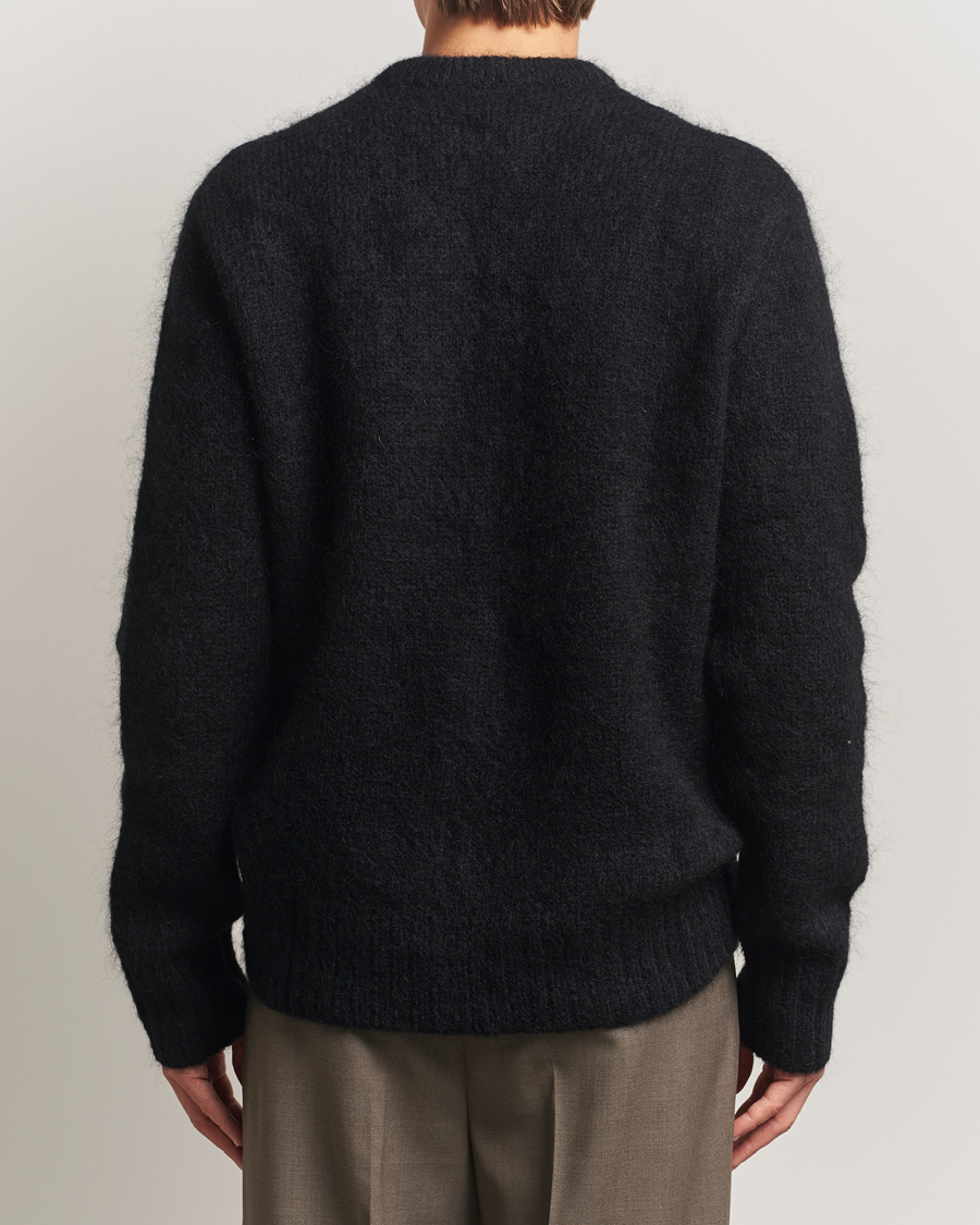 Uomini | Maglieria | A Day's March | Tietar Mohair Sweater Black