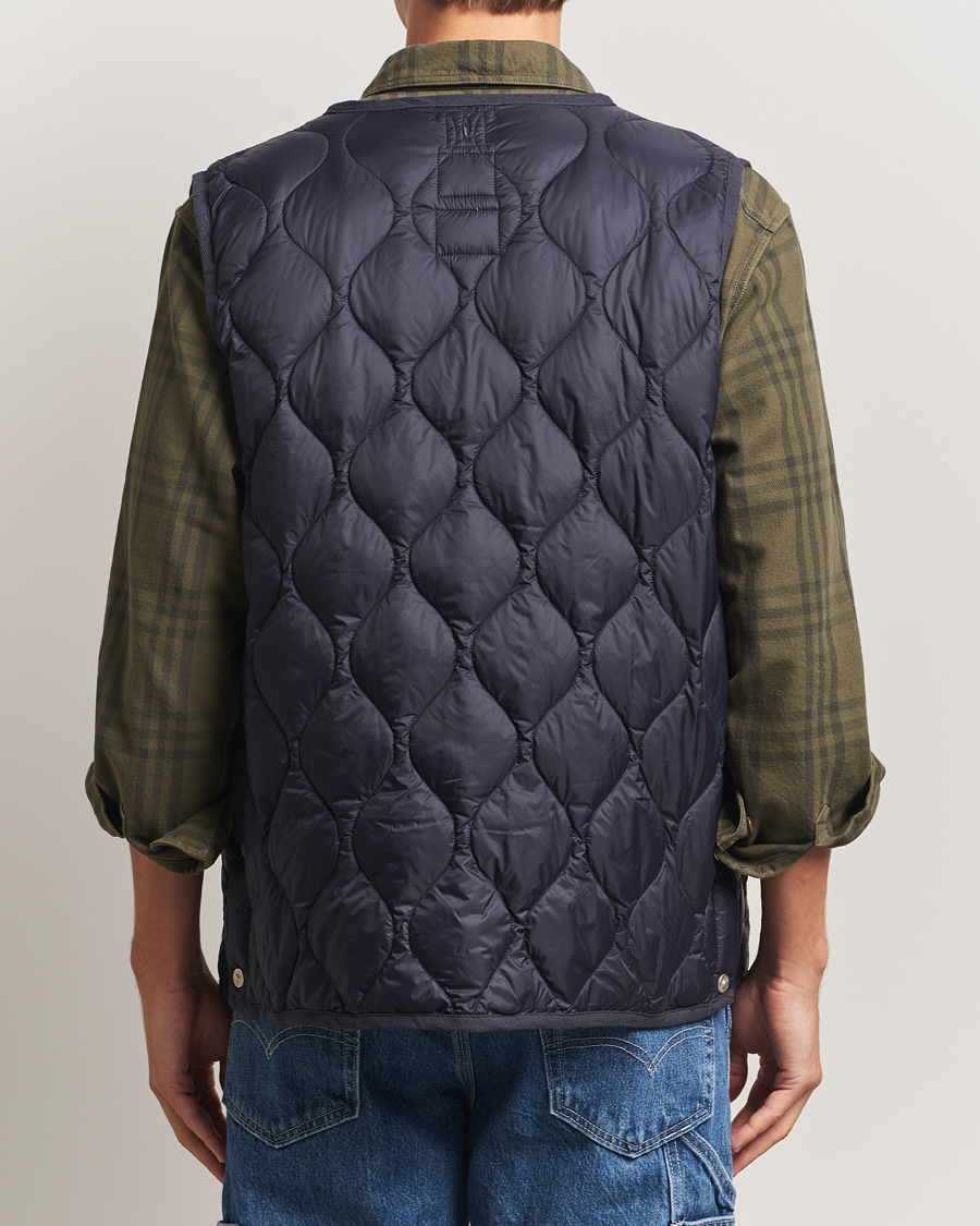 Uomini | Gilet | TAION | Military Crew Neck Down Vest Navy