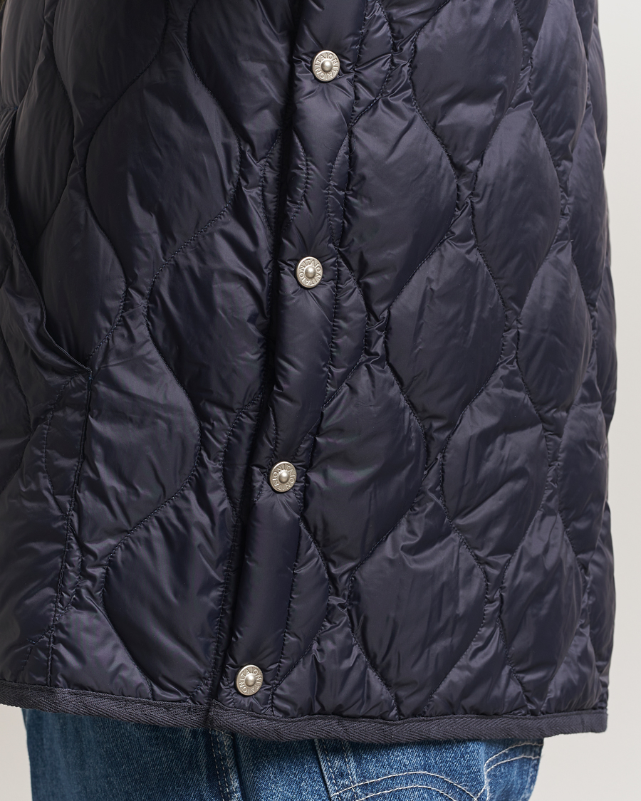Uomini | Gilet | TAION | Military Crew Neck Down Vest Navy