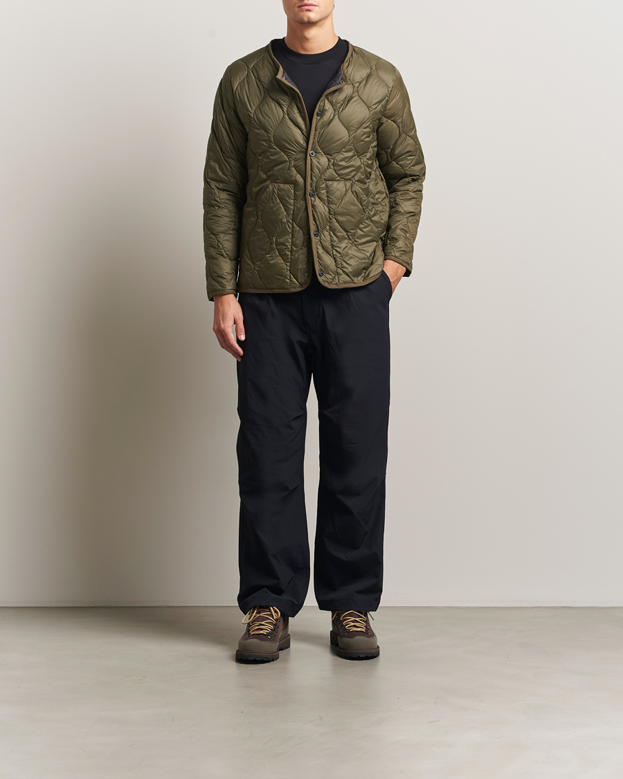 Uomini | Giacche | TAION | Military Crew Neck Down Jacket Dark Olive