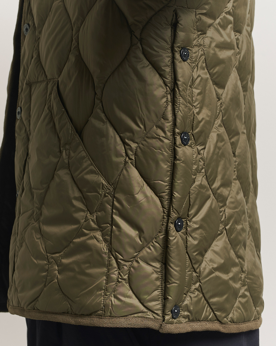 Uomini | Giacche | TAION | Military Crew Neck Down Jacket Dark Olive