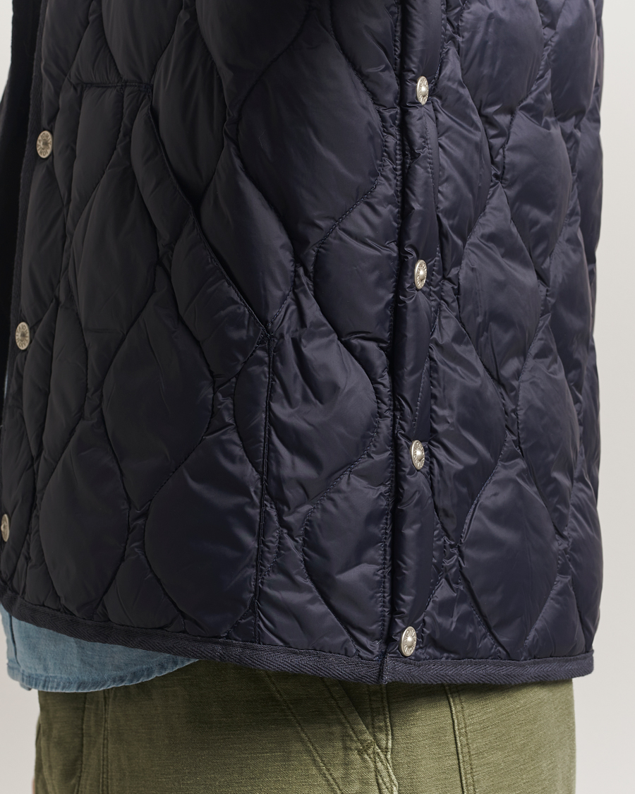 Uomini | Giacche | TAION | Military Crew Neck Down Jacket Navy